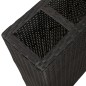vidaXL Garten-Hochbeet mit 4 Töpfen Poly Rattan Schwarz vidaXL Garten-Hochbeet mit 4 Töpfen Poly Rattan Schwarz