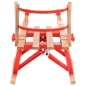 Klappschlitten mit Rückenlehne 119 cm Holz Klappschlitten mit Rückenlehne 119 cm Holz