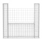 vidaXL Gabionenkorb U-Form Stahl 160×20×150 cm vidaXL Gabionenkorb U-Form Stahl 160×20×150 cm
