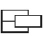 Wandregale Schwarz 104x20x58,5 cm Holzwerkstoff Wandregale Schwarz 104x20x58,5 cm Holzwerkstoff
