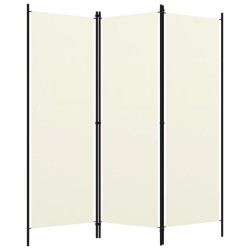 vidaXL 3-tlg. Raumteiler Weiß 150x180 cm