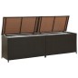 vidaXL Gartenbox Poly Rattan 200x50x60 cm Braun vidaXL Gartenbox Poly Rattan 200x50x60 cm Braun