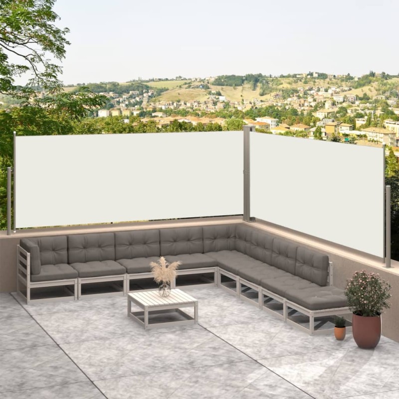 Seitenmarkise Ausziehbar Creme 117x600 cm Seitenmarkise Ausziehbar Creme 117x600 cm