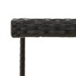 Gartentisch Schwarz 109x107x74 cm Poly Rattan und Glas Gartentisch Schwarz 109x107x74 cm Poly Rattan und Glas