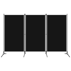 vidaXL 3-tlg. Raumteiler Schwarz 260x180 cm 