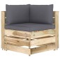 8-tlg. Garten-Lounge-Set mit Kissen Grün Imprägniertes Holz 8-tlg. Garten-Lounge-Set mit Kissen Grün Imprägniertes Holz