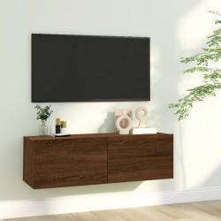 TV-Wandschrank Braun Eiche 100x30x30 cm Holzwerkstoff