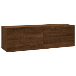 TV-Wandschrank Braun Eiche 100x30x30 cm Holzwerkstoff