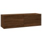 TV-Wandschrank Braun Eiche 100x30x30 cm Holzwerkstoff TV-Wandschrank Braun Eiche 100x30x30 cm Holzwerkstoff