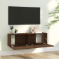 TV-Wandschrank Braun Eiche 100x30x30 cm Holzwerkstoff TV-Wandschrank Braun Eiche 100x30x30 cm Holzwerkstoff