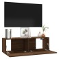 TV-Wandschrank Braun Eiche 100x30x30 cm Holzwerkstoff TV-Wandschrank Braun Eiche 100x30x30 cm Holzwerkstoff
