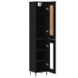 Highboard Schwarz 34,5x34x180 cm Holzwerkstoff Highboard Schwarz 34,5x34x180 cm Holzwerkstoff