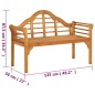 vidaXL Gartenbank 125 cm Massivholz Akazie vidaXL Gartenbank 125 cm Massivholz Akazie