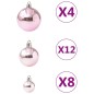 vidaXL 100-tlg. Weihnachtskugel-Set Rosa vidaXL 100-tlg. Weihnachtskugel-Set Rosa