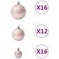 vidaXL 100-tlg. Weihnachtskugel-Set Rosa vidaXL 100-tlg. Weihnachtskugel-Set Rosa