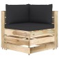 vidaXL 3-tlg. Garten-Lounge-Set mit Kissen Grün Imprägniertes Holz vidaXL 3-tlg. Garten-Lounge-Set mit Kissen Grün Imprägniertes Holz