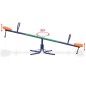 360-Grad Drehwippe Orange 360-Grad Drehwippe Orange