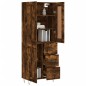 Highboard Räuchereiche 69,5x34x180 cm Holzwerkstoff Highboard Räuchereiche 69,5x34x180 cm Holzwerkstoff