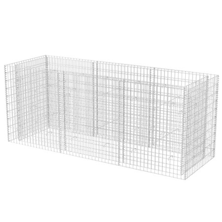 Gabionen-Hochbeet Stahl 270×90×100 cm