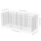 Gabionen-Hochbeet Stahl 270×90×100 cm Gabionen-Hochbeet Stahl 270×90×100 cm