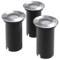LED-Bodeneinbaustrahler 3 Stk. Outdoor Rund LED-Bodeneinbaustrahler 3 Stk. Outdoor Rund