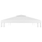 vidaXL Pavillon-Dachplane mit Kaminabzug 310 g/m² 3x3 m Weiß vidaXL Pavillon-Dachplane mit Kaminabzug 310 g/m² 3x3 m Weiß