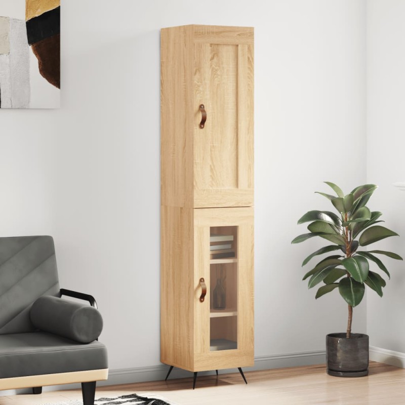 Highboard Sonoma-Eiche 34,5x34x180 cm Holzwerkstoff Highboard Sonoma-Eiche 34,5x34x180 cm Holzwerkstoff