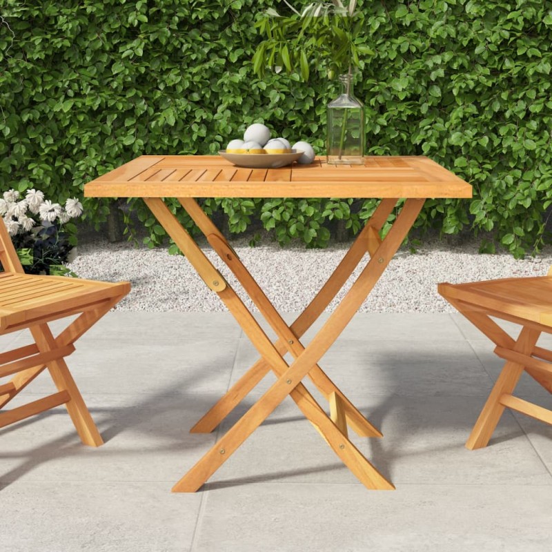 vidaXL Gartentisch Klappbar 85x85x76 cm Teak Massivholz vidaXL Gartentisch Klappbar 85x85x76 cm Teak Massivholz