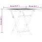 vidaXL Gartentisch Klappbar 85x85x76 cm Teak Massivholz vidaXL Gartentisch Klappbar 85x85x76 cm Teak Massivholz