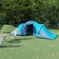 Campingzelt 6 Personen Blau und Hellblau Campingzelt 6 Personen Blau und Hellblau