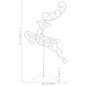 vidaXL Weihnachtsdeko LED Rentiere & Schlitten Acryl 260x21x87 cm vidaXL Weihnachtsdeko LED Rentiere & Schlitten Acryl 260x21x87 cm