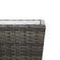 Beistelltisch Grau 41,5×41,5×43 cm Poly Rattan und Hartglas Beistelltisch Grau 41,5×41,5×43 cm Poly Rattan und Hartglas