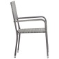vidaXL Garten-Essstühle 4 Stk. Poly Rattan Anthrazit vidaXL Garten-Essstühle 4 Stk. Poly Rattan Anthrazit