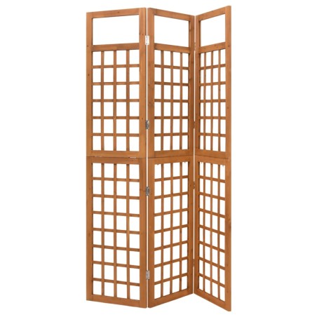 3-tlg. Paravent/Spalier Massivholz Tanne 121x180,5 cm