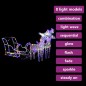 Rentiere & Schlitten Weihnachtsdekoration 160 LEDs 130 cm Acryl Rentiere & Schlitten Weihnachtsdekoration 160 LEDs 130 cm Acryl