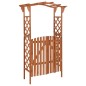 vidaXL Pergola mit Tor 116x40x204 cm Massivholz Tanne vidaXL Pergola mit Tor 116x40x204 cm Massivholz Tanne