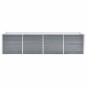 Garten-Hochbeet Verzinkter Stahl 320x80x77 cm Grau Garten-Hochbeet Verzinkter Stahl 320x80x77 cm Grau
