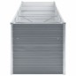 Garten-Hochbeet Verzinkter Stahl 320x80x77 cm Grau Garten-Hochbeet Verzinkter Stahl 320x80x77 cm Grau