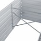 Garten-Hochbeet Verzinkter Stahl 320x80x77 cm Grau Garten-Hochbeet Verzinkter Stahl 320x80x77 cm Grau
