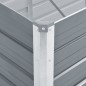 Garten-Hochbeet Verzinkter Stahl 320x80x77 cm Grau Garten-Hochbeet Verzinkter Stahl 320x80x77 cm Grau