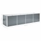Garten-Hochbeet Verzinkter Stahl 320x80x77 cm Grau Garten-Hochbeet Verzinkter Stahl 320x80x77 cm Grau