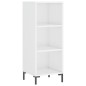 Highboard Hochglanz-Weiß 34,5x34x180 cm Holzwerkstoff Highboard Hochglanz-Weiß 34,5x34x180 cm Holzwerkstoff