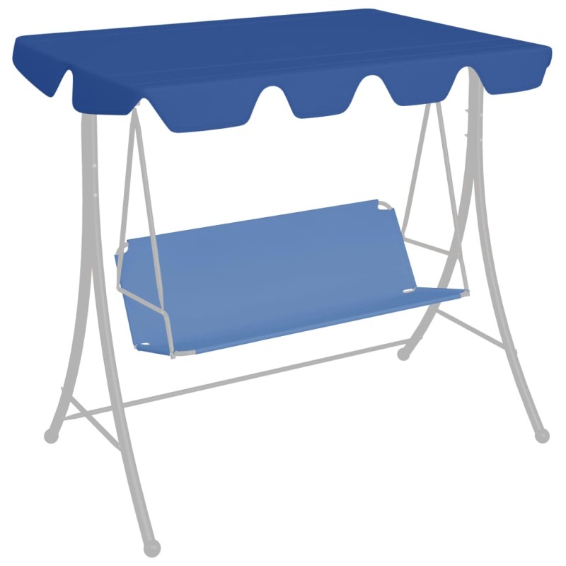 Ersatzdach für Hollywoodschaukel Blau 188/168x110/145 cm Ersatzdach für Hollywoodschaukel Blau 188/168x110/145 cm