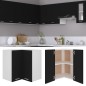 vidaXL Eckhängeschrank Schwarz 57x57x60 cm Holzwerkstoff vidaXL Eckhängeschrank Schwarz 57x57x60 cm Holzwerkstoff