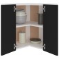 vidaXL Eckhängeschrank Schwarz 57x57x60 cm Holzwerkstoff vidaXL Eckhängeschrank Schwarz 57x57x60 cm Holzwerkstoff