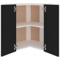 vidaXL Eckhängeschrank Schwarz 57x57x60 cm Holzwerkstoff vidaXL Eckhängeschrank Schwarz 57x57x60 cm Holzwerkstoff