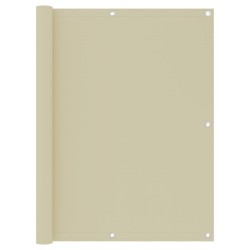 Balkon-Sichtschutz Creme 120x500 cm Oxford-Gewebe