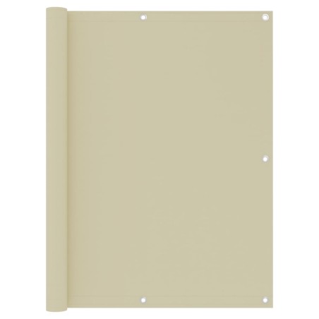 Balkon-Sichtschutz Creme 120x500 cm Oxford-Gewebe