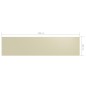 Balkon-Sichtschutz Creme 120x500 cm Oxford-Gewebe Balkon-Sichtschutz Creme 120x500 cm Oxford-Gewebe