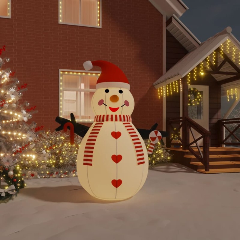 Aufblasbarer Schneemann mit LEDs 250 cm Aufblasbarer Schneemann mit LEDs 250 cm